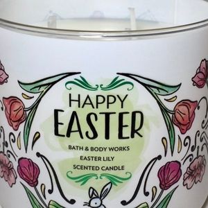 Easter Lily 3-Wick Floral Candle for Spring 2019 Bath /& Body Works Happy Easter Candle